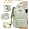 imageBluboon Backpack for School Kids Backpack Teen Girls Bookbag Laptop Backpack Gifts for WomenPure Green 2