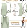 imageBluboon Backpack for School Kids Backpack Teen Girls Bookbag Laptop Backpack Gifts for WomenPure Green 2