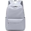 imageBluboon Backpack for School Kids Backpack Teen Girls Bookbag Laptop Backpack Gifts for WomenPure Grey