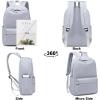 imageBluboon Backpack for School Kids Backpack Teen Girls Bookbag Laptop Backpack Gifts for WomenPure Grey