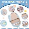 imageBluboon Backpack for School Kids Backpack Teen Girls Bookbag Laptop Backpack Gifts for WomenPure Light Blue