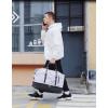 imageBluboon Weekender Overnight Bags for Women Men Oversized Travel Duffel Bag Carry On Tote Bag with Shoe Compartment