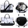 imageBluboon Weekender Overnight Bags for Women Men Oversized Travel Duffel Bag Carry On Tote Bag with Shoe Compartment