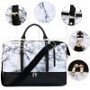 imageBluboon Weekender Overnight Bags for Women Men Oversized Travel Duffel Bag Carry On Tote Bag with Shoe Compartment