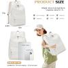 imageSchool Backpack for Teen Girls Women Laptop Backpack College Bookbags Middle School Travel Work Commuter Back PackPinkA Solid Beige