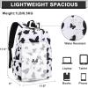imageSchool Backpack for Teen Girls Women Laptop Backpack College Bookbags Middle School Travel Work Commuter Back PackPinkBlack Butterfly