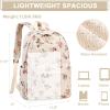 imageSchool Backpack for Teen Girls Women Laptop Backpack College Bookbags Middle School Travel Work Commuter Back PackPinkCorduroy Floret