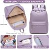 imageSchool Backpack for Teen Girls Women Laptop Backpack College Bookbags Middle School Travel Work Commuter Back PackPinkDark Purple