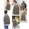 imageSchool Backpack for Teen Girls Women Laptop Backpack College Bookbags Middle School Travel Work Commuter Back PackPinkDeep Grey