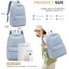 imageSchool Backpack for Teen Girls Women Laptop Backpack College Bookbags Middle School Travel Work Commuter Back PackPinkGrayish Blue