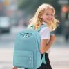 imageSchool Backpack for Teen Girls Women Laptop Backpack College Bookbags Middle School Travel Work Commuter Back PackPinkGreen