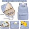 imageSchool Backpack for Teen Girls Women Laptop Backpack College Bookbags Middle School Travel Work Commuter Back PackPinkHaze Blue