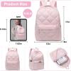 imageSchool Backpack for Teen Girls Women Laptop Backpack College Bookbags Middle School Travel Work Commuter Back PackPinkPuff Pink