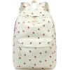 imageSchool Backpack for Teen Girls Women Laptop Backpack College Bookbags Middle School Travel Work Commuter Back PackPinkStrawberry Beige