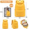 imageSchool Backpack for Teen Girls Women Laptop Backpack College Bookbags Middle School Travel Work Commuter Back PackPinkYellow