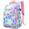 imageBackpack for Women 156 Inch Laptop Bookbag College Bag with USB Port Tie Dye Blue