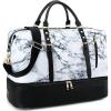 imageBluboon Weekender Overnight Bags for Women Men Oversized Travel Duffel Bag Carry On Tote Bag with Shoe Compartment