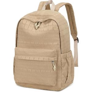 imageSchool Backpack for Teen Girls Women Laptop Backpack College Bookbags Middle School Travel Work Commuter Back PackPinkBrown