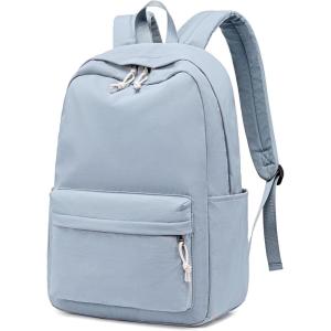 imageSchool Backpack for Teen Girls Women Laptop Backpack College Bookbags Middle School Travel Work Commuter Back PackPinkGrayish Blue