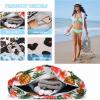 imageBluboon Beach Bags for Women Large Waterproof Tote Bag With Wet Compartment for Pool Weekender Travel GymB Leopard