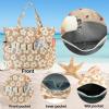 imageBluboon Beach Bags for Women Large Waterproof Tote Bag With Wet Compartment for Pool Weekender Travel GymBeige Flower 157