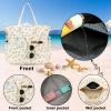 imageBluboon Beach Bags for Women Large Waterproof Tote Bag With Wet Compartment for Pool Weekender Travel GymBrown Flower