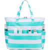 imageBluboon Beach Bags for Women Large Waterproof Tote Bag With Wet Compartment for Pool Weekender Travel GymPebble