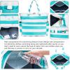imageBluboon Beach Bags for Women Large Waterproof Tote Bag With Wet Compartment for Pool Weekender Travel GymPebble