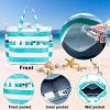 imageBluboon Beach Bags for Women Large Waterproof Tote Bag With Wet Compartment for Pool Weekender Travel GymPebble