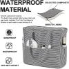 imageBluboon Waterproof Beach Tote Pool Bags for Women Ladies Extra Large Carry On Bag With Wet Compartment for Weekender TravelBlack White Fine Stripes