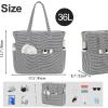 imageBluboon Waterproof Beach Tote Pool Bags for Women Ladies Extra Large Carry On Bag With Wet Compartment for Weekender TravelBlack White Fine Stripes