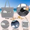 imageBluboon Waterproof Beach Tote Pool Bags for Women Ladies Extra Large Carry On Bag With Wet Compartment for Weekender TravelBlack White Fine Stripes