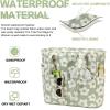 imageBluboon Waterproof Beach Tote Pool Bags for Women Ladies Extra Large Carry On Bag With Wet Compartment for Weekender TravelFlower 157 Green Gray