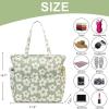 imageBluboon Waterproof Beach Tote Pool Bags for Women Ladies Extra Large Carry On Bag With Wet Compartment for Weekender TravelFlower 157 Green Gray