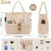 imageBluboon Waterproof Beach Tote Pool Bags for Women Ladies Extra Large Carry On Bag With Wet Compartment for Weekender TravelMblack