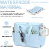imageBluboon Waterproof Beach Tote Pool Bags for Women Ladies Extra Large Carry On Bag With Wet Compartment for Weekender TravelNew Blue