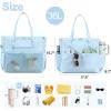 imageBluboon Waterproof Beach Tote Pool Bags for Women Ladies Extra Large Carry On Bag With Wet Compartment for Weekender TravelNew Blue