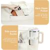 imageBluboon Waterproof Beach Tote Pool Bags for Women Ladies Extra Large Carry On Bag With Wet Compartment for Weekender TravelNew White
