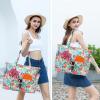 imageBluboon Waterproof Beach Tote Pool Bags for Women Ladies Extra Large Carry On Bag With Wet Compartment for Weekender TravelOrange