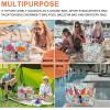 imageBluboon Waterproof Beach Tote Pool Bags for Women Ladies Extra Large Carry On Bag With Wet Compartment for Weekender TravelOrange