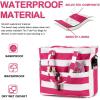 imageBluboon Waterproof Beach Tote Pool Bags for Women Ladies Extra Large Carry On Bag With Wet Compartment for Weekender TravelRosepink Stripes
