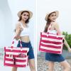 imageBluboon Waterproof Beach Tote Pool Bags for Women Ladies Extra Large Carry On Bag With Wet Compartment for Weekender TravelRosepink Stripes