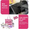imageBluboon Waterproof Beach Tote Pool Bags for Women Ladies Extra Large Carry On Bag With Wet Compartment for Weekender TravelRosepink Stripes