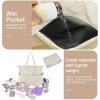 imageBluboon Waterproof Beach Tote Pool Bags for Women Ladies Extra Large Carry On Bag With Wet Compartment for Weekender TravelS Khaki Stripes