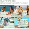 imageBluboon Waterproof Beach Tote Pool Bags for Women Ladies Extra Large Carry On Bag With Wet Compartment for Weekender TravelSage Green Stripe