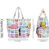 imageBluboon Waterproof Beach Tote Pool Bags for Women Ladies Extra Large Carry On Bag With Wet Compartment for Weekender TravelSlipper