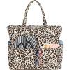 imageBluboon Beach Bags for Women Large Waterproof Tote Bag With Wet Compartment for Pool Weekender Travel GymB Leopard