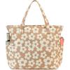 imageBluboon Beach Bags for Women Large Waterproof Tote Bag With Wet Compartment for Pool Weekender Travel GymBeige Flower 157
