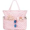 Checked Pink White