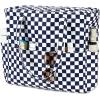 Dark Blue White Checkered